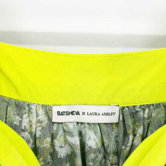 Batsheva X Laura Ashley Peasant Beaumaris Floral Dress Size 4 Sherwood Forest - Picture 6 of 10